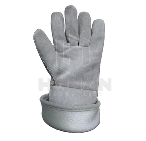 ถุงมือทำงานหนังกันความร้อนถุงมืองานเชื่อมหนังกันไฟถุงมือเชื่อมหนังป้องกันความร้อนดีไซน์ใหม่ - Product Image 4