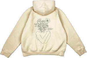 Tenues GSM lourdes en polaire brodée de fleurs Preppy personnalisées-Fournisseurs de surdimensionnés pulls à capuche pantalons femmes Y2K survêtements - Product Image 5