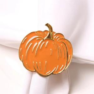 Porte-anneau de serviette de citrouille pour décor de Table d'automne Thanksgiving fêtes de mariage hôtel à manger accessoire de Serviette de fête - Product Image 3