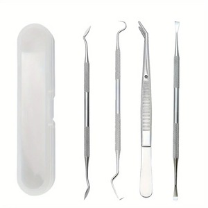 Juego de Herramientas de Limpieza Dental de Acero Inoxidable Duradero, Removedor de Sarro Manual y Pinzas para Eliminar el Sarro, Manualidades de Uñas - Product Image 1