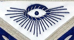 ผ้ากันเปื้อน Masonic Master Mason Blue Lodge พร้อม Radiant G-lambskin ที่ออกแบบโดยช่าง - Product Image 2