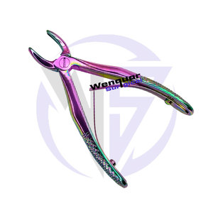 Fórceps de extracción pediátricos de calidad superior, instrumentos quirúrgicos dentales Wenquar con revestimiento de titanio negro - Product Image 2
