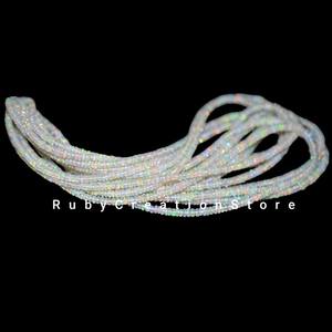 100% Natural Ethiopian Opal Beads Strand, fire Rondelle Beads Strand for <b>Jewelry</b> <b>Making</b>, Beading Supplies - Product Image 4