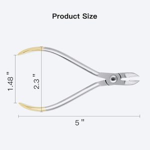 Instruments chirurgicaux dentaires orthodontiques Inserts en carbure de tungstène en acier inoxydable Pince coupante pour fil dur Pointe TC Standard distale - Product Image 3