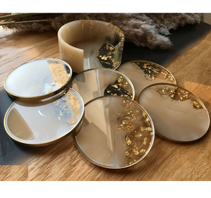 Utensilios de cocina para el hogar, posavasos de resina personalizados, alfombrillas y almohadillas creativas, salvamanteles, posavasos para bebidas personalizados - Product Image 2