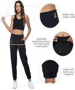 Pantalon de sport de haute qualité, durable, léger, couleur personnalisée, coupe classique, avec cordon de serrage pour femmes - Product Image 4