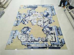 Haofa — tapis indien marocain, en laine, lavable, tissé, coloré, ber marocain, à la main - Product Image 4