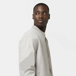 Chaqueta de bombardero formal para hombre, patrón de camuflaje, cierre de cremallera frontal recubierto, impermeable, a prueba de viento, temporada de primavera, suministro ODM alto - Product Image 4