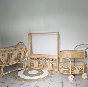 Séchoir à linge suspendu écologique et durable en rotin naturel provenant d'un fabricant vietnamien - Product Image 3