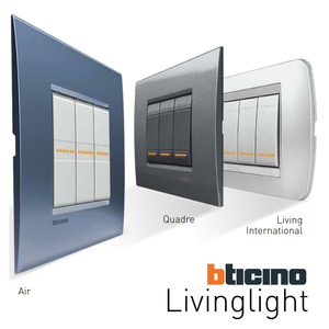 Luce vivente 18 pezzi antracite foro cappuccio interruttore a parete modulo L4950 Polo finta - Product Image 6