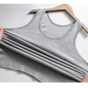 Maillot de corps sans manches pour hommes respirant élastique fin pour l'été grandes tailles respirant sans couture soie de glace - Product Image 6