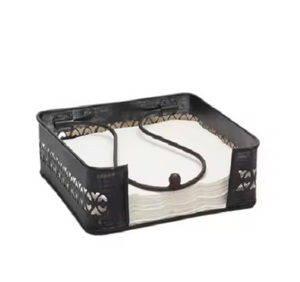 Porte-serviettes design moderne 2025 pour salle à manger moderne propre et élégant cadre en métal enduit de poudre fini vente chaude - Product Image 2