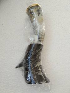 Jarra de Cuerno Pulida Estilo Vikingo Medieval para Beber, Artesanía Náutica, Decoración Natural para el Hogar - Product Image 4