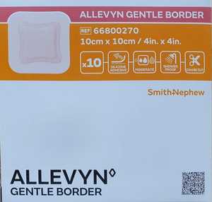 Allevyn apósito de borde suave 7,5 cm x 7,5 cm 10cm x 10cm 12,5 cm x 12,5 cm Paquete de 10 apósitos avanzados para el cuidado de heridas - Product Image 3
