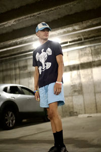 Shorts d'hiver décontractés unisexes personnalisés en gros jusqu'à 6XL Bleu ciel avec motif uni rembourrage isolant doux poches taille mi-haute - Product Image 3