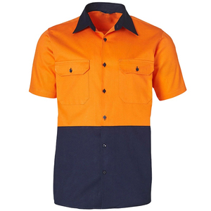 Camiseta Polo de Algodón Transpirable de Alta Visibilidad al por Mayor de Fábrica |   Ropa de Trabajo de Seguridad Reflectante de Manga Corta para Hombre - Product Image 3
