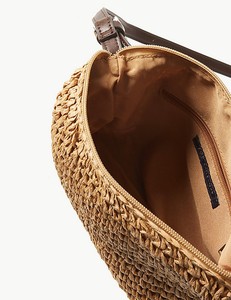 Sac à main élégant en raphia et jonc de mer durable pour femme, idéal pour les voyages à Bali en été 2025, avec fermeture à cordon - Product Image 2