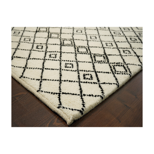 Modern Handmade Geometric Wool Rug Subtle Striking Handwoven Woollen <b>Runner</b> Plush Pile <b>Washable</b> for Home Use Available Wholesale - Product Image 1