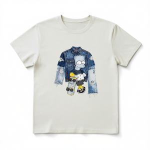 T-shirt Termica Oversize Unisex 210GSM 100% Cotone - Modello Rose Taglia 2XL Stampa DTG - Product Image 2