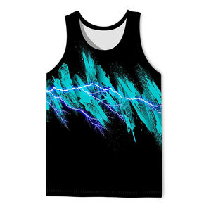 Débardeur d'entraînement de course à pied réversible pour hommes gilet de sport par sublimation en gros débardeur de gymnastique imprimé grande taille tricoté pour - Product Image 5