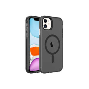 Coque rigide transparente givrée Netzy C-Pro pour iPhone 11 - Noir (Compatible MagSafe) - Product Image 1