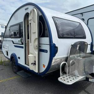 Remolques Teardrop de Acero Inoxidable de Primera Calidad, Autocaravana Compacta para 2 Personas, Cocina Extraíble Independiente Integrada - Product Image 3