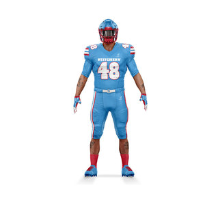 Kit d'uniforme de football américain personnalisable tissu évacuant l'humidité maillots de match d'équipe pantalons pour les joueurs - Product Image 2