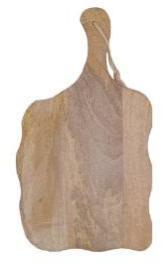 Plato redondo Vintage Natural para servir, plato de cena de madera de Mango, decoración rústica Para Boda y accesorio de seguridad para fiestas - Product Image 3