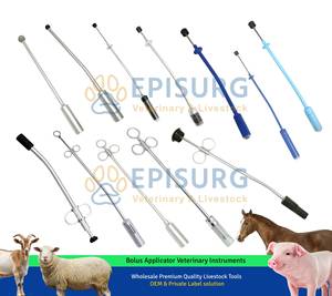 Nouvelle vente Applicateur de bolus pour moutons incurvé, diamètre 25 mm, tête en caoutchouc, capacité 1 bolus |   Pistolet de dosage manuel pour animaux vétérinaires - Product Image 5