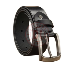 Ceinture décontractée en cuir véritable pour homme, boucle en fer, cuir de vache, robuste, écologique, de haute qualité, approvisionnement direct d'usine - Product Image 2