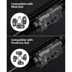 EZshoot Sporting <b>Light</b> Laser IR 3-in-1 Combo 1600 Lumens Aluminum Rechargeable with <b>Remote</b> <b>Switch</b> - Product Image 6
