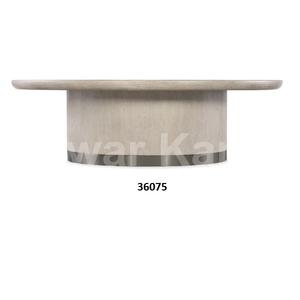 Table d'appoint ronde en laiton massif argenté fabriquée à la main avec poli à la main pour salon et bureau à la maison - Product Image 5