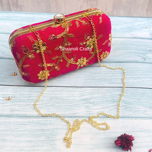 Embrague de noche Ara Tari de terciopelo bordado hecho a mano para mujer embrague de Metal embrague de Palma étnico para función de boda Favor - Product Image 2