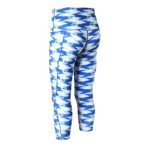 Leggings de sport en maille unie taille haute pour femme, longueur mollet, pour yoga et gym, extensibles, vêtements de sport - Product Image 2