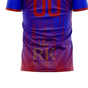 New Design Quick Dry <b>Moisture</b> <b>Wicking</b> Unisex High Quality Hot Selling Short Sleeve Crew Neck Printed Soccer Jersey 100% - Product Image 4