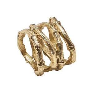 Rond de serviette élégant en métal fabriqué à la main pour la décoration de table à manger avec un design unique pour les événements de fête de mariage - Product Image 1