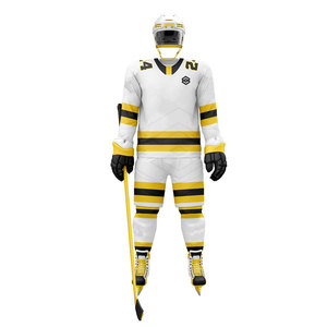 Concevez vos propres ensembles d'uniformes de hockey sur glace - 100% polyester respirant, jersey écologique, logo personnalisé, prix bas, nouvelle arrivée - Product Image 2