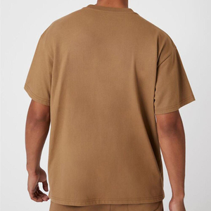 Venta al por mayor 97 algodón <span class=keywords><strong>3</strong></span> Spandex camisetas en blanco High Street grueso 300 Gsm camiseta para hombres con bolsillo - Product Image 2