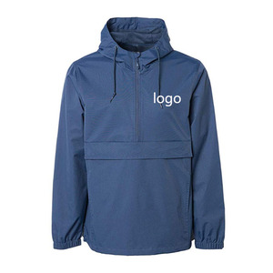 Chaqueta Cortavientos Impermeable con Media Cremallera y Bolsillo Delantero Plegable, Ligera, Deportiva y a la Moda para Hombre, Fabricada a Medida - Product Image 5