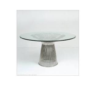 Nouvelle arrivée Table basse de luxe géométrique en métal doré avec plateau en verre Table d'appoint ronde moderne - Product Image 5