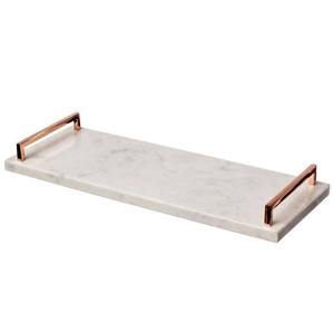 Factory Wholesale Marble Serving Tray Rectangle Luxury <b>White</b> Artificial Marble <b>Board</b> Decorative Wedding Food Fruit Serving Tray - Product Image 3