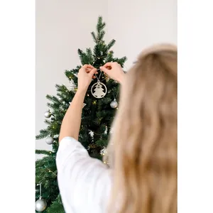 ARSEED Decorazioni Natalizie Ecologiche in Legno, Palline Ornamentali per Albero - Product Image 3