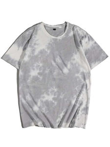 Custom logo Summer <b>Men's</b> T-<b>Shirt</b> High Quality 100% Cotton Manufacturers' <b>Tie</b> <b>Dye</b> and Alien Printed Graphic Loose Fit - Product Image 4