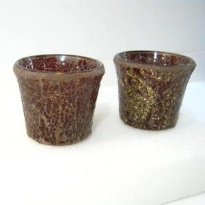 Porte-bougie en verre mosaïque marocain fait à la main, design tendance, pour la décoration, porte-bougie en verre pour bougie chauffe-plat - Product Image 4