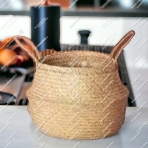 Cesta de maceta de hierba marina de la mejor calidad, macetas tejidas para decoración del hogar, macetas suculentas hechas a mano, maceta grande para maceta - Product Image 4