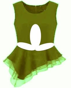 Women's Casual Cotton Knitted Jersey <b>Crop</b> <b>Top</b> for Autumn Spring Embroidered with Button Decoration by DaisyApparel in India - Product Image 6