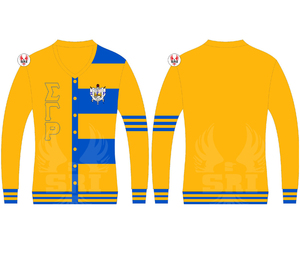 Cárdigan Sigma Gamma Rho de moda personalizado para mujer, tejido fino de lana y Cachemira, ajuste regular con mangas largas y cuello en V para el otoño - Product Image 2