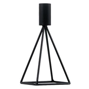 Outdoor Metal Lamp Home Decor <b>Candle</b> <b>Lantern</b> <b>Holder</b> Black Iron <b>Lantern</b> for Living Room Decoration <b>Candle</b> Stand - Product Image 1