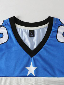 Haute qualité hommes poids lourd Boxy culture surdimensionné goutte épaule Football Football maillot respirant maille tissu confortable - Product Image 4