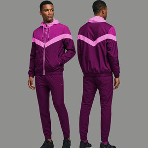 Ensemble de survêtement coupe-vent en nylon de haute qualité pour homme |   Ensemble de jogging deux pièces d'hiver en gros - Product Image 1